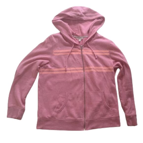 VICTORIA SECRET Pink Hoodie Hooded Jacket Sweater Size Large - Picture 2 of 4